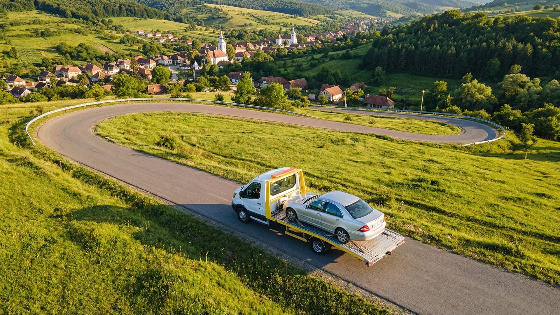 Tractări auto pe drumuri din România